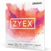 D'Addario And Co 4/4 Zyex Jeu Medium/re File Argent Cordes violon