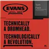 Evans ETP-HYDGL-F Hydraulic Glass Fusion Pack peaux de batterie 10-12-14