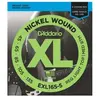 D'Addario And Co EXL165-5 Nickel Wound Long Scale Light 5C 45-135 Cordes guitares basses 5