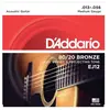 D'Addario And Co EJ12 80/20 Bronze Medium 13-56 Jeux de cordes folk 013