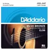 D'Addario And Co EJ36 80/20 Bronze 12C Light 10-47 Jeux folk 12 cordes