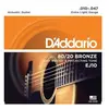 D'Addario EJ10 extra light 80/20 Bronze - Jeu de cordes guitare acoustique