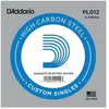 D'addario PL012 - Corde au détail 012 guitare électrique - Acier plein