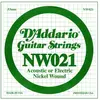 Corde au détail D'addario NW021- guitare électrique - Filet rond 021