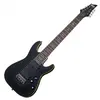 Guitares électriques SCHECTER DEMON 8 SATIN BLACK 8 Cordes et plus