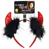 Serre-tête Diablesse RUBIE'S - Accessoire de déguisement pour adulte - Rouge et Noir