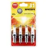 NGK Jeu de 4 bougies d'allumage pour FORD: Orion, Cougar, Mondeo, Ka, Escort, Fiesta, Courier & MAZDA: 121 (Ref: 95437)