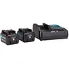Makita Pack 2 Batteries BL1041B + DC10SA + Makpac MAKITA - 197641-2
