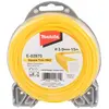 Makita - E-02870 square trim pro fil de coupe 4 pans ø 3,0 mm 15 m jaune