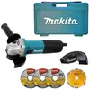 Makita - Meuleuse 125 mm 840 w + coffret + 4 disques - 9558HNRGK1