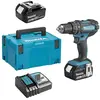 Makita - Perceuse à percussion DHP482RTJ 18V lxt (2x5,0 Ah) en makpac