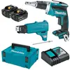 Visseuse automatique MAKITA DFS452TJX2 - 18V Li-Ion 5Ah - 5x25 à 55mm - 55Nm