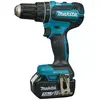 Makita - Outillage - Perceuse à percussion sans fil 18V, 2 batteries L...