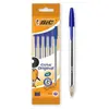 Pochette 5 stylos BIC Cristal Bleu