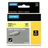 DYMO 18054 Rhino Gaine Thermo-rétractables Noir sur Jaune 9mm x 1.5