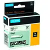 DYMO 18443 Rhino Ruban Vinyl Color&eacute; Blanc sur Noir 9mm x 5.5m