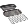 Non communiqué Plat à four, set de 3 pièces en acier émaillé, Roaster Graniteware