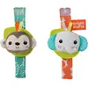 Bright Starts Lot De 2 Hochets Bracelet Éléphant & Singe