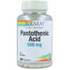 Solaray Acide Pantothénique 500mgr 100 Unités One Size