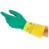 Gant protection chimique Bi-Colour 87-900 taille 8,5-9 vert/jaune EN 3...