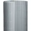JARDIDECO Canisse PVC double face Gris 6 m - 2 rouleaux de 3 x 1,50 m -