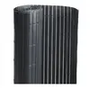 Canisse pvc double face Noir 18 m - 6 rouleaux de 3 x 1,20 m Jardideco
