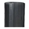 Canisse pvc double face Noir 6 m - 2 rouleaux de 3 x 1,50 m Jardideco