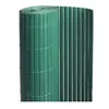 Canisse PVC double face Vert 6 m - 2 rouleaux de 3 x 1 m - Jardideco