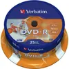 DVD-R VERBATIM - Spindle de 25 - Inkjet Matt printable - 16x - 4.7 Go