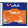 Verbatim Verbatim - DVD-R - 4.7 Go 16x - argent mat - boîtier CD étroit