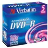 Verbatim Verbatim - 5 x DVD-R - 4.7 Go 16x - argent mat - boîtier CD