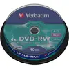 Verbatim DataLifePlus - 10 x DVD-RW - 4.7 Go 4x - argent mat - spindle
