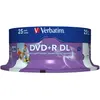 Verbatim - 25 x DVD+R DL - 8.5 Go 8x - surface imprimable large - spindle