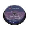 DVD+R Verbatim 4,7 Go 16x Surface Matte Silver 10 pièces