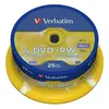 Verbatim Verbatim - 25 x DVD+RW - 4.7 Go 4x - argent mat - spindle