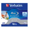 Verbatim - 10 x BD-R DL - 50 Go 6x - surface imprimable par jet d'encre - boîtier CD