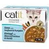 12x95 g ragoût Catit Cuisine aux fruits de mer et au potiron, nourriture humide pour chat