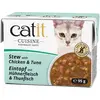 12x95 g ragoût Catit Cuisine au poulet et au thon, nourriture humide pour chat