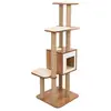 Catit Vesper Katzenmöbel High Base XL, walnuss, Kubus-Höhle mit 3 Plat...