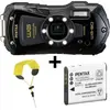 Pentax WG-90 kit avec batterie D-Li92 et dragonne - Noir