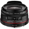 Pentax HD DA 15mm F4 ED AL Limited SLR Objectif large Noir