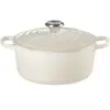 le creuset LE CREUSET Cocotte en fonte émaillée 24 cm Meringue