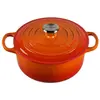 Le Creuset Cocotte Signature Ronde En Fonte Émaillée, 20cm, Volcanique