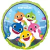 Pinkfong ballon aluminium baby shark 43cm multicolore - amscan 4075801