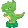 ballon aluminium figurine dinosaure t-rex 114x137cm vert - amscan 4292311