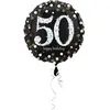 Ballon Anniversaire rond 50 ans argent