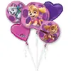 PAW Patrol Bouquet de 5 Ballons alu - Pat'Patrouille™ - Stella et Everest