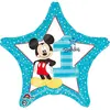 amscan ballon aluminium étoile mickey 1er anniversaire 43cm - 3433501