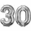 Amscan - Folieballon verjaardag '30' - zilver - Ø 66 cm - Set-1
