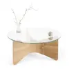 Umbra - Table basse en bois et verre Madera